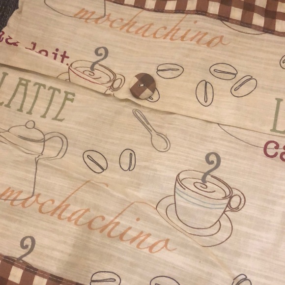 Coffee kitchen curtain